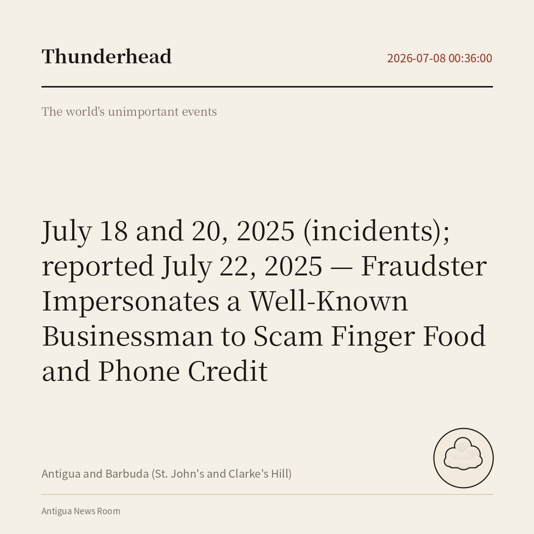 Fraudster Impersonates a Well-Known Businessman to Scam Finger Food and Phone Credit