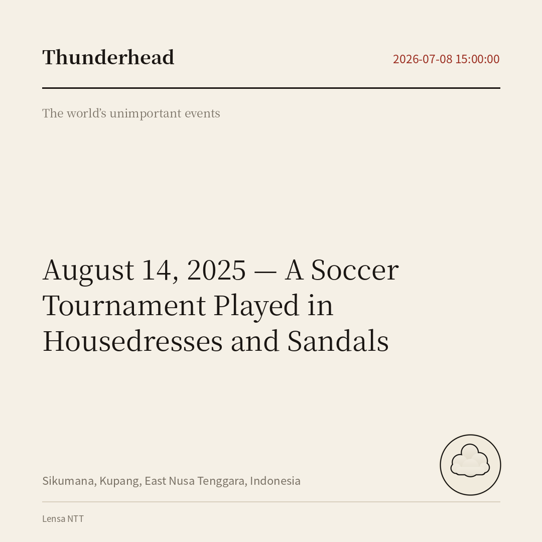 A Soccer Tournament Played in Housedresses and Sandals